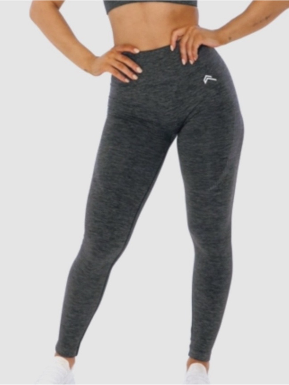 NWT Oner Active Classic Seamless Leggings in Coal Marl Size Medium Short Length